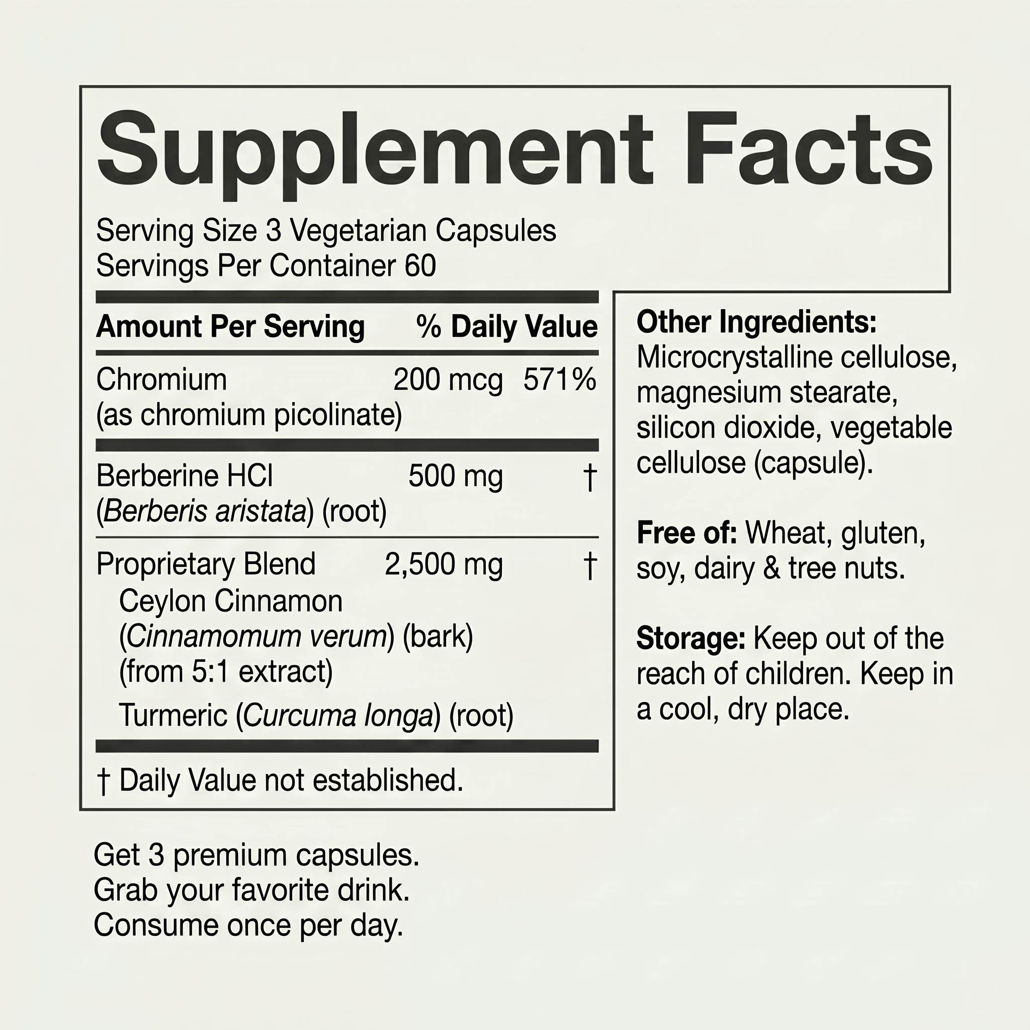 Berberine Capsules Insulin Balance+