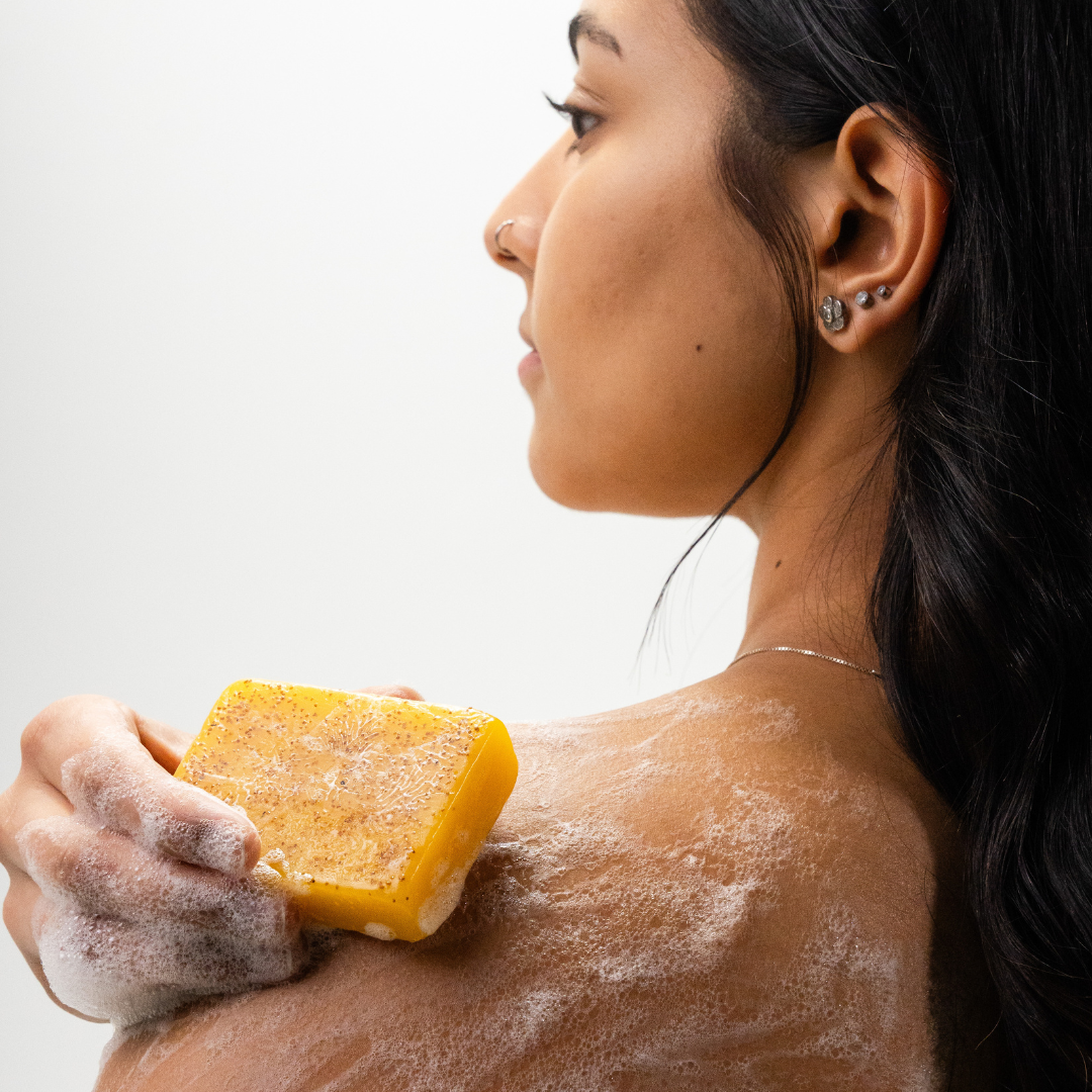 Turmeric Brightening Soap (with Vitamin C, Shea Butter, Kojic Acid)